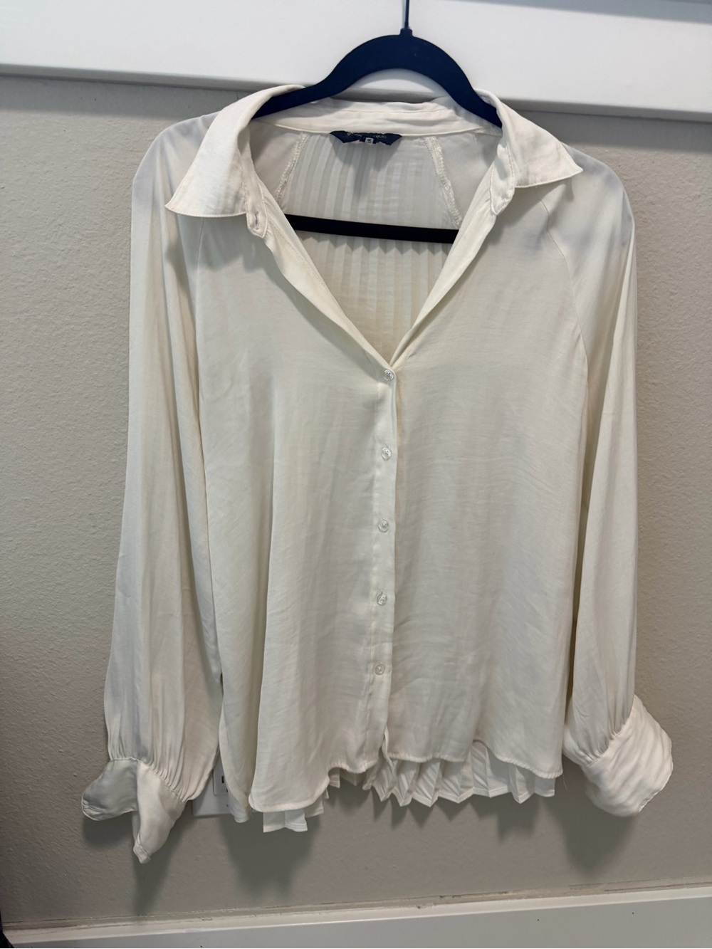 Banana Republic Ivory Button-Front Blouse